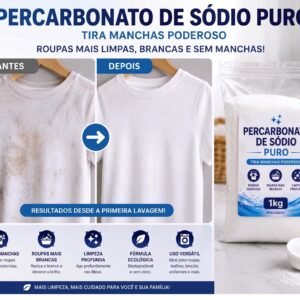 Percarbonato de Sódio – Alvejante Sem Cloro - Limpeza Profunda e Ecológica
