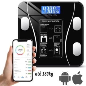 Balança Digital Corporal Bluetooth conecta-se celular via aplicativo