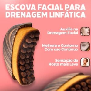 Escova facial de drenagem linfática facial