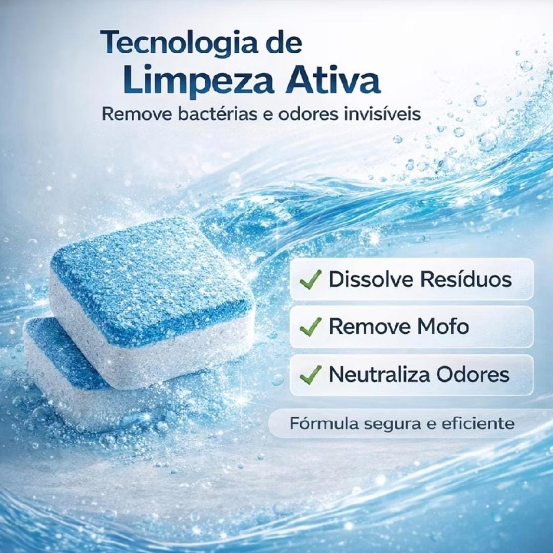 Pastilha Limpadora para Máquina de Lavar